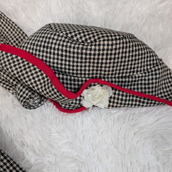 Vintage Mimi Fashion USA Girls Gingham Dress with Matching Bonnet Size 10 - Picture 8 of 13